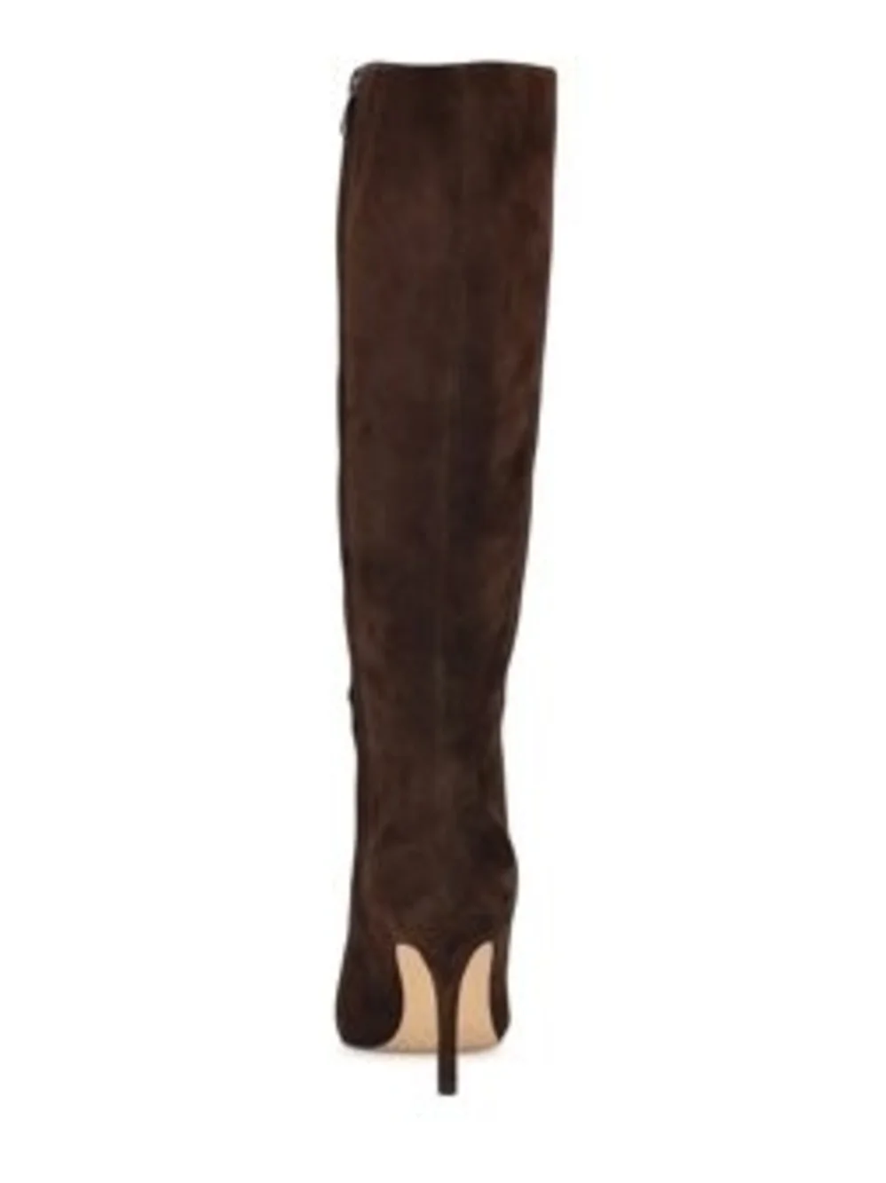 Nine West Dark Brown Suede Over-the-Knee Pointed-Toe Boot
